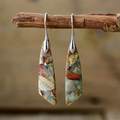 Pendientes Únicos de Piedra Natural