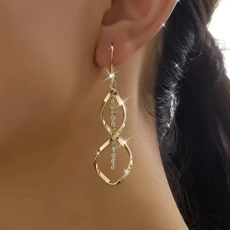 Sunbeam Spiral | Pendientes | Dorado