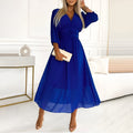Vestido cruzado elegante