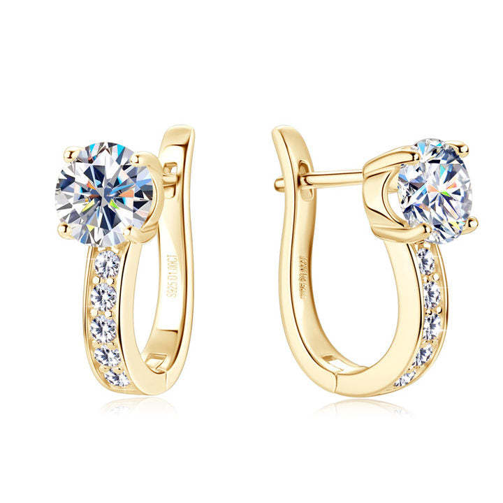 Channel Huggie | Pendientes | Dorado
