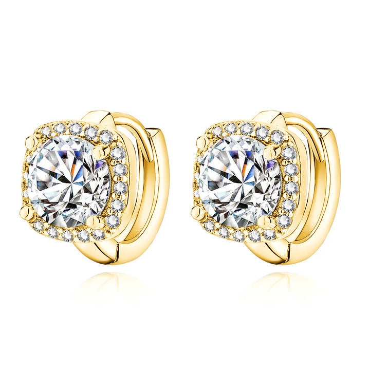 Nadine | Pendientes cuadrados | Dorado
