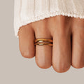 Shine - Set de anillos ondulados