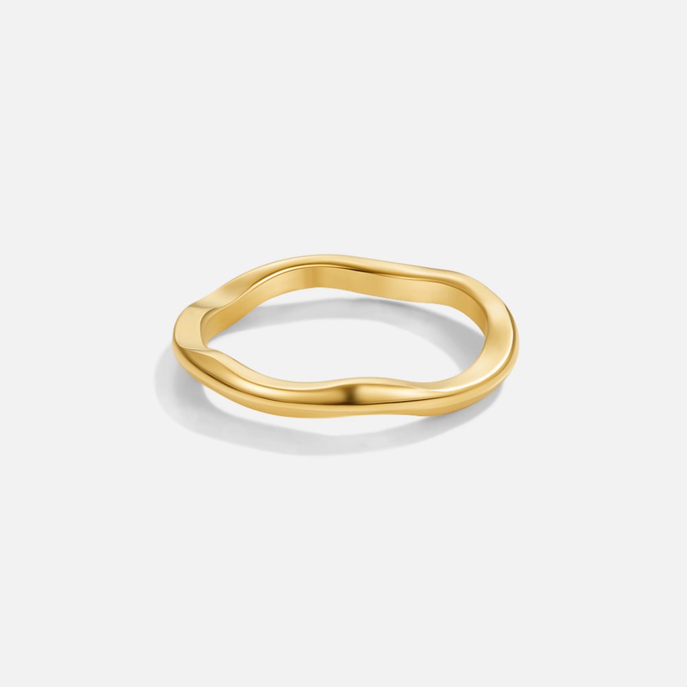 Shine - Set de anillos ondulados
