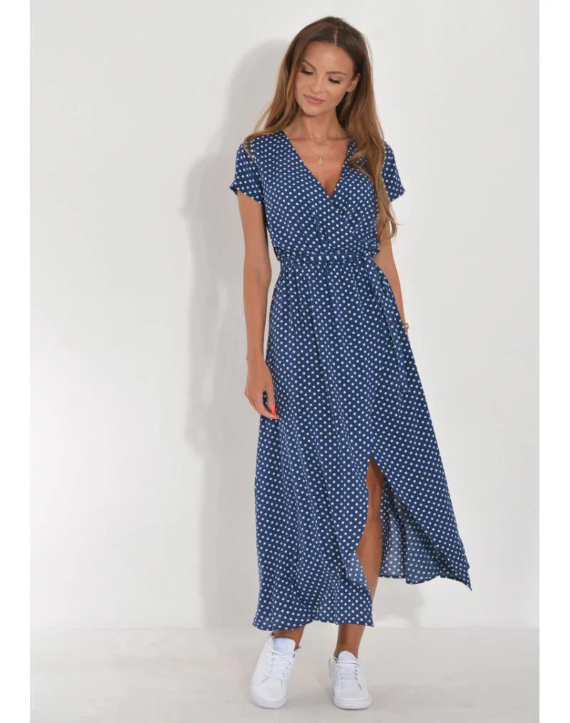 Julia - Vestido elegante con escote en corazón y corte que moldea la silueta