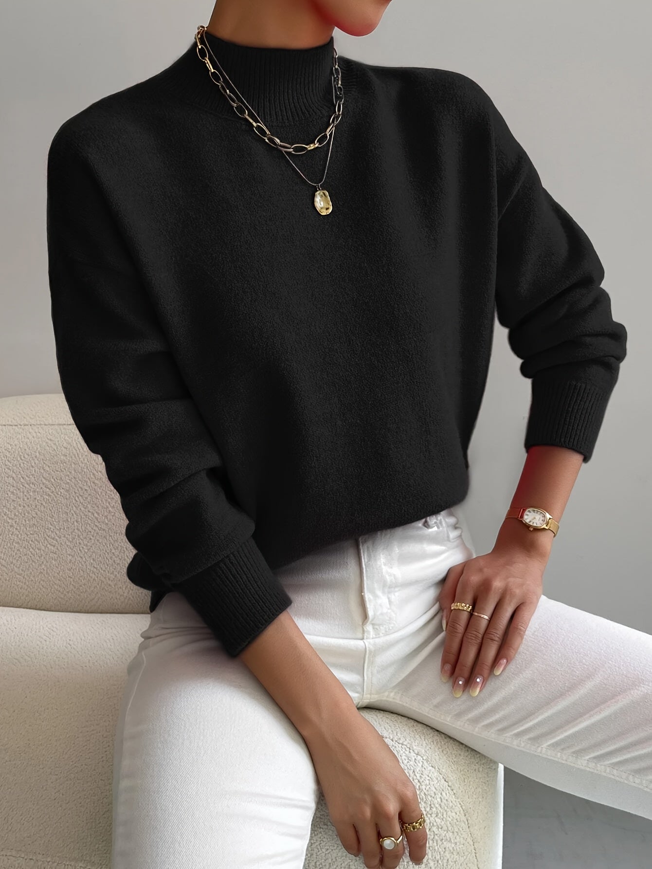 SERAPHINE | Suéter con cuello alto
