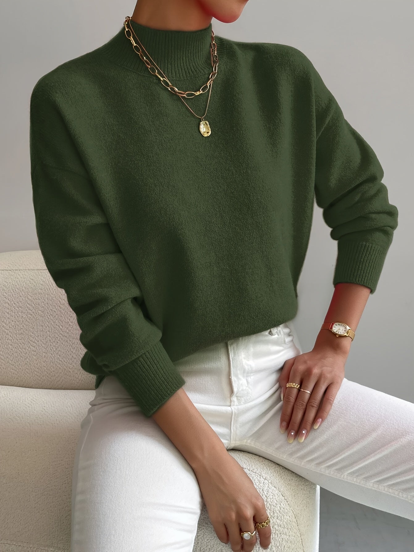 SERAPHINE | Suéter con cuello alto
