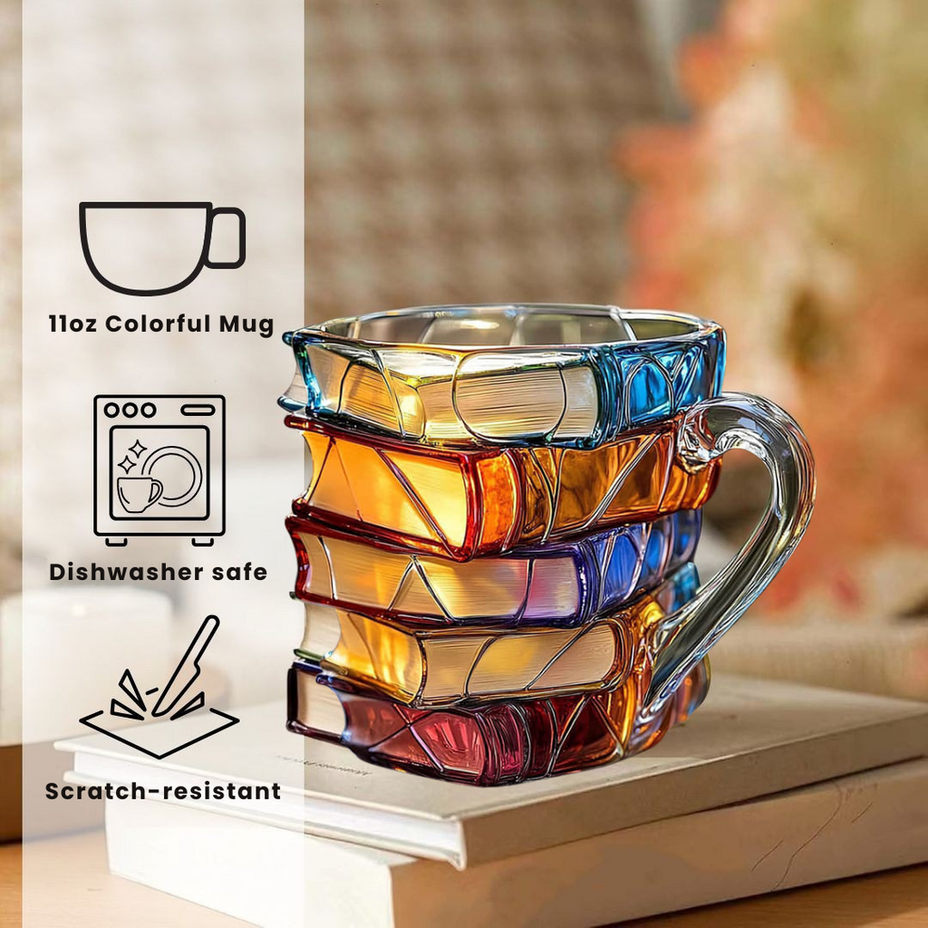 Taza 3D de lectura Felicidad hecha a mano - Original