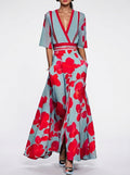 Valentina | Vestido Maxi Elegante con Escote Profundo