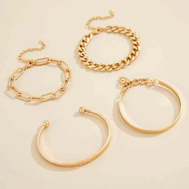 Set de pulseras Elan Mercer | Oro