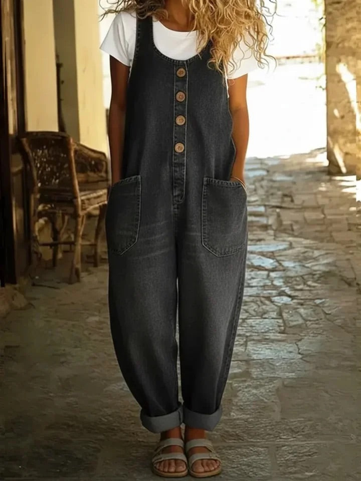 Ruth | Overol de Mezclilla Vintage Lavado en Algodón