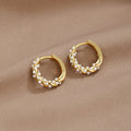 Vale Pendientes de aro con perlas